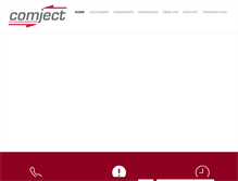 Tablet Screenshot of comject.de
